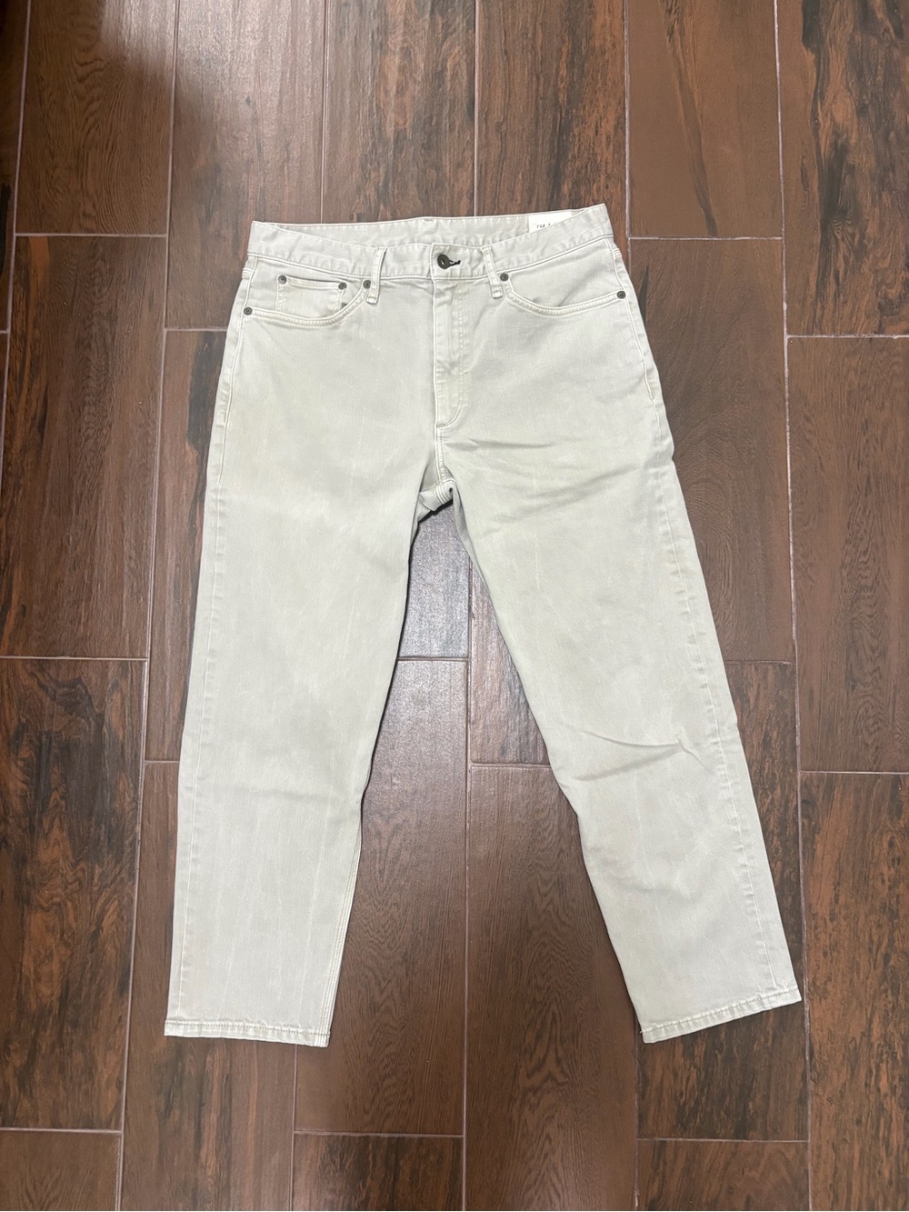 rag & bone Light Gray/ Light Beige Men's Jeans Pants